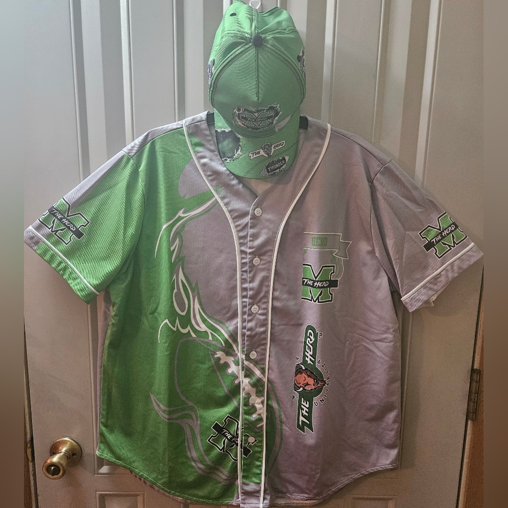 Marshall University Thundering Herd Jersey and Adjustable Hat